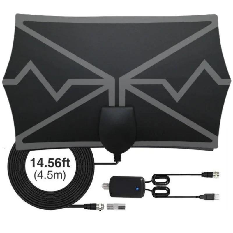 4K Indoor TV Antenna with Amplifier – DVB-T2 HD Reception