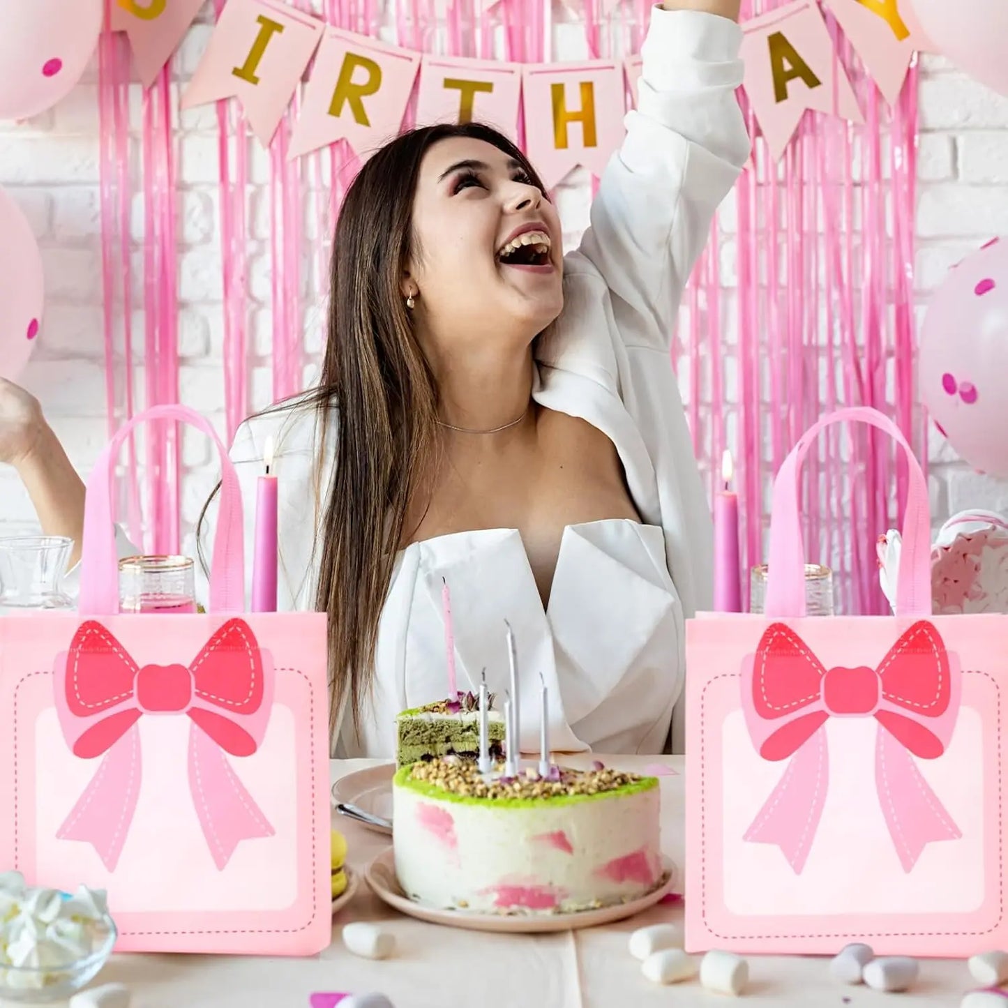 Non-Woven Gift Bags for Party Favors & Birthdays | 1–20 Pcs