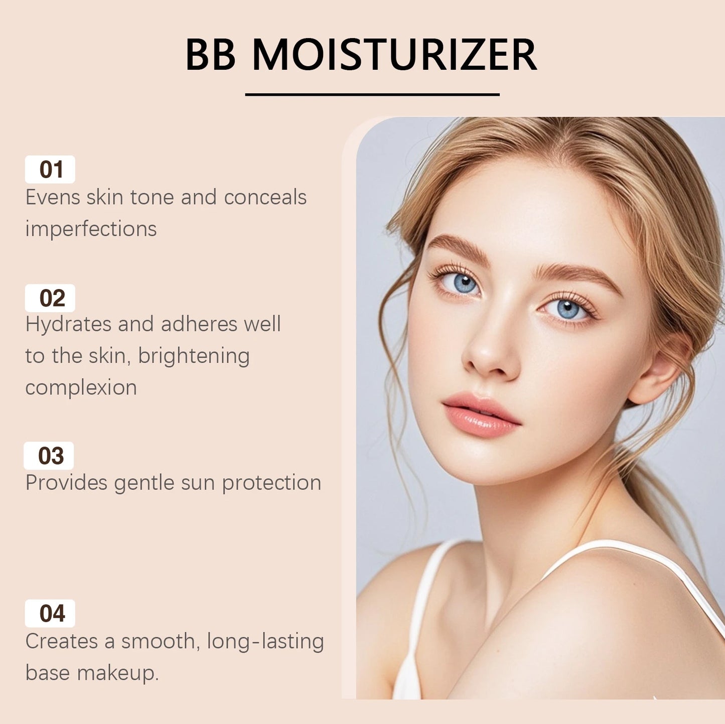 SPF30 BB Cream – Moisturizing, Concealing & Waterproof, 30g