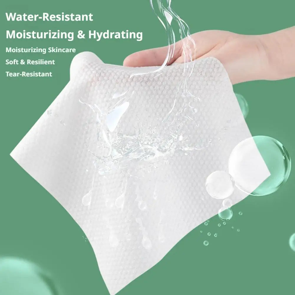 Soft Cotton Disposable Face Towels for Skincare (100 ct) Skincare Peaceful Pleasures Health and Wellness