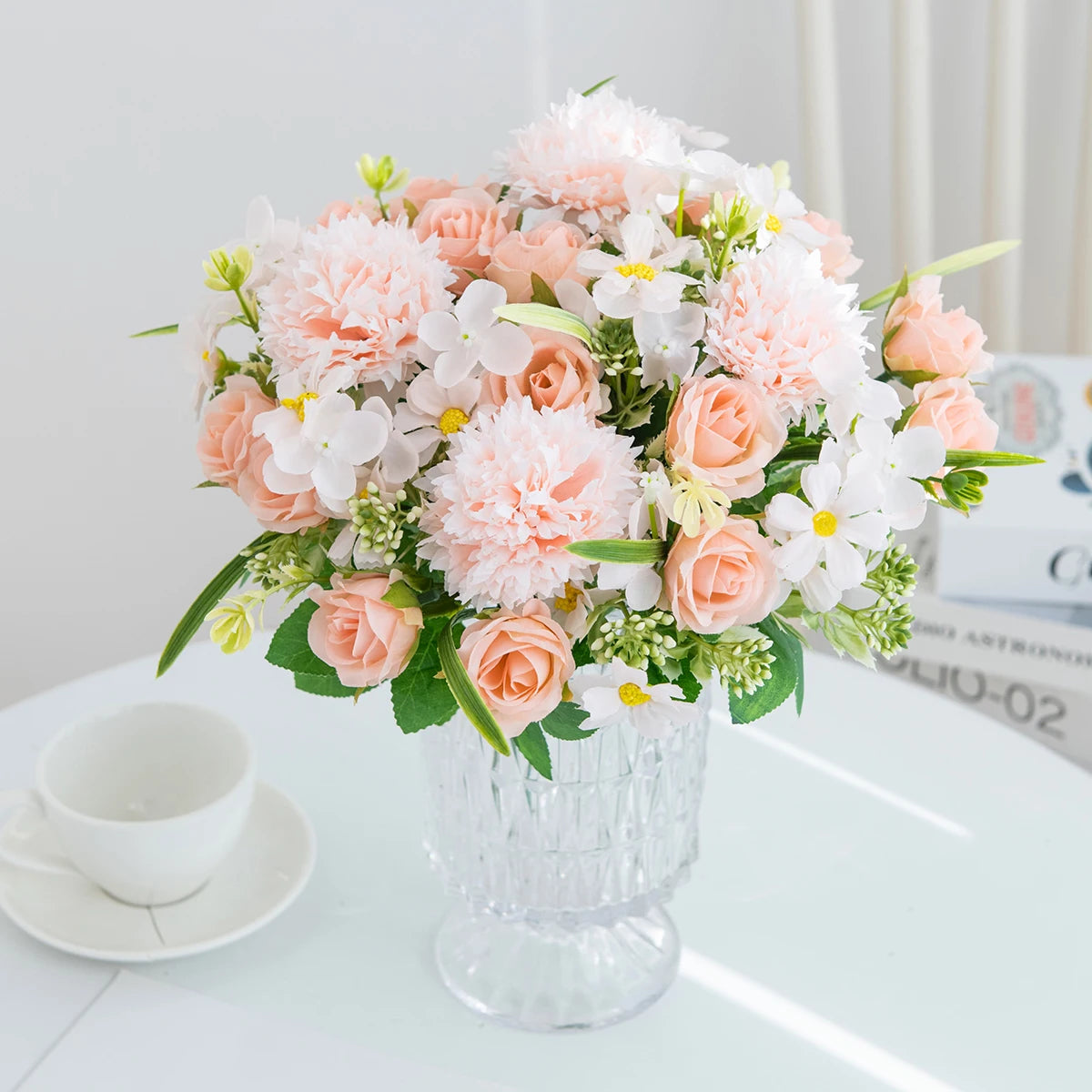 Artificial Silk Rose Bouquet – Wedding & Home Decor