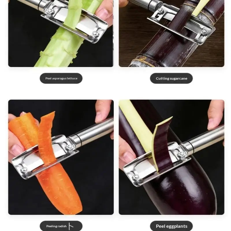 Adjustable Stainless Steel Peeler for Vegetables & Fruit