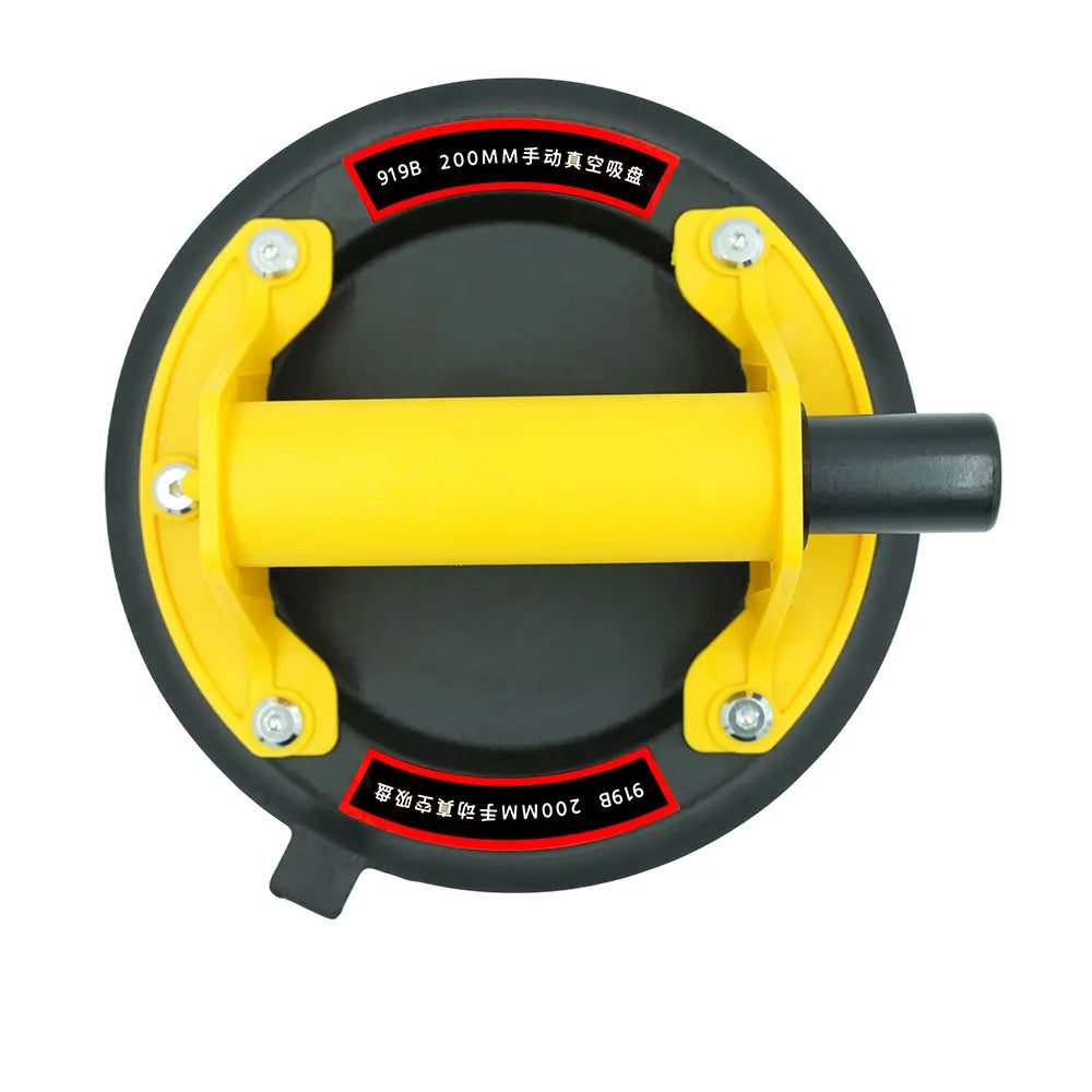 New 2024 Vacuum Suction Cup 200kg Load Capacity Heavy Duty Vacuum Machine for 8 Inch Lifting Adsorption of Tile Glass Peaceful Pleasures Health and Wellness Yellow 1PC