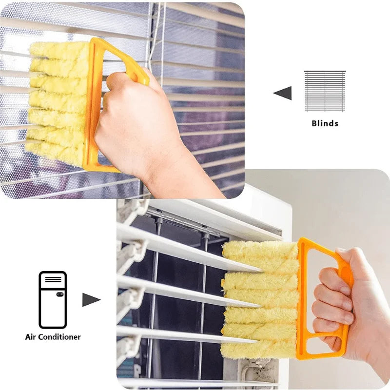 7-Finger Microfiber Blind Cleaner – Portable Dust Collector