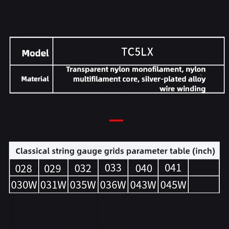 Guitarstrings Classical Strings Nylon 1-6Strings Simple Packing