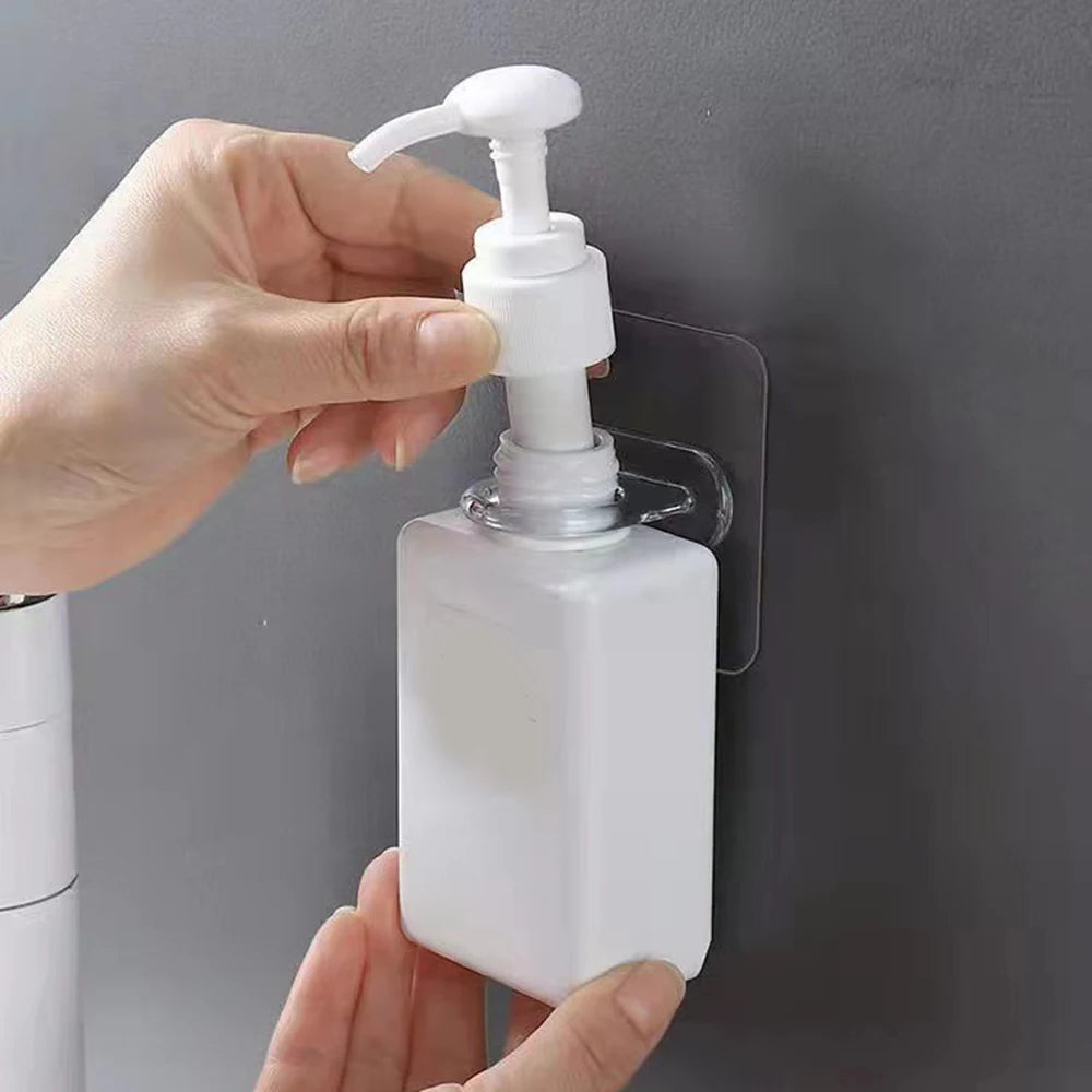 Adhesive Spray Bottle Hooks Easy To Use And Easy To Install Curtain Rod Holder for Bathroom Kitchen Home Hotel Peaceful Pleasures Health and Wellness