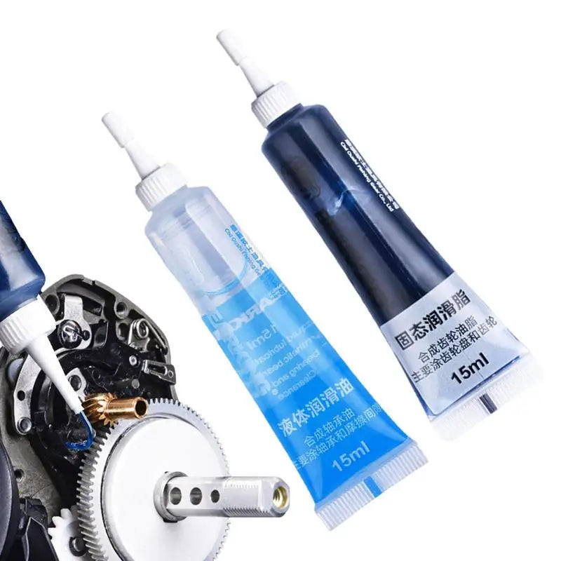 Fishing Reel Lubricant Fishing Reel Lubricating Oil Fishing Reel Protective Grease Maintenance Tools Kit Lubricant Oil Set Peaceful Pleasures Health and Wellness