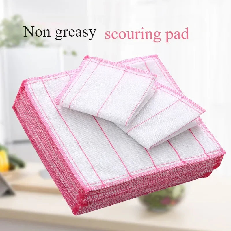 5/10pcs Cotton Kitchen Rag, Reusable Sanitary Cleaning Rag, Rag, Soft and Quick-drying Kitchen Necessities, Dish Towel. Peaceful Pleasures Health and Wellness