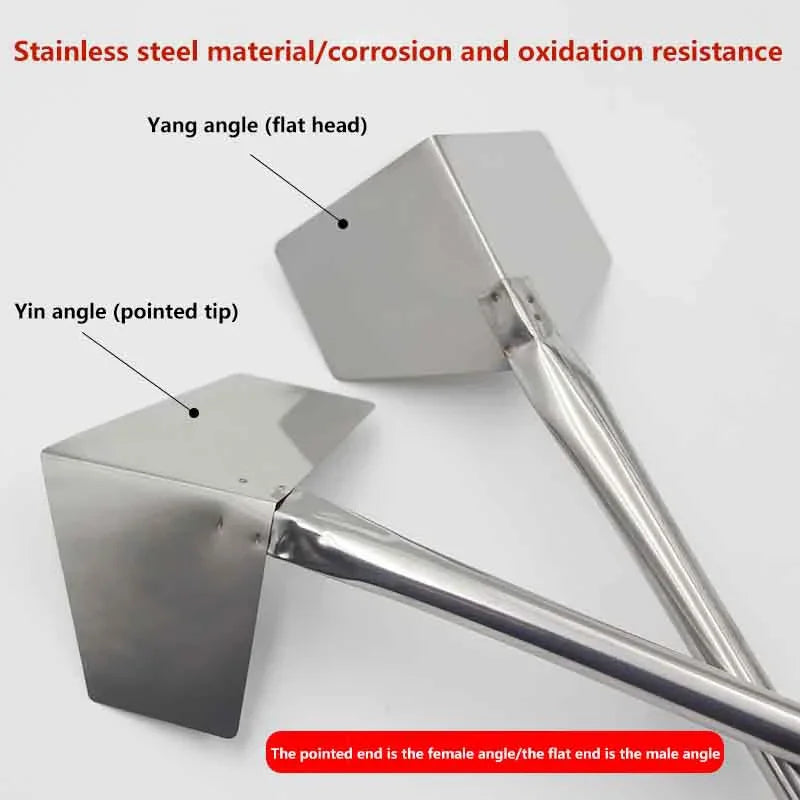 Stainless Steel Putty Knife & Drywall Scraper Corner Tool Set