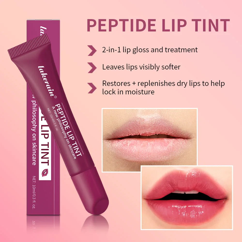 Peptide Tinted Mirror Finish Lip Gloss – Hydrating & Long-Lasting