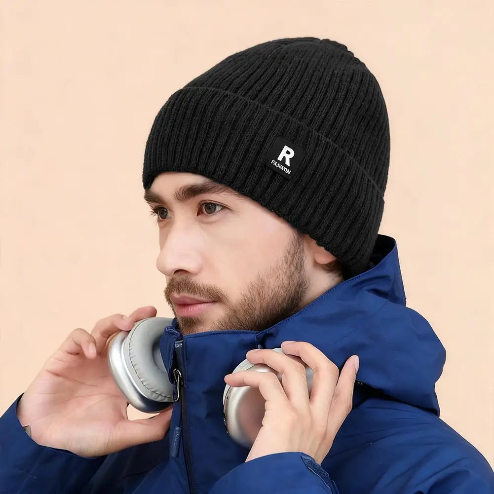 Winter Thick Beanie Hat With Fleece Lined For Men Women Winter Solid Knitted Wool Skull Cap For Outdoor Activities & Daily Use Peaceful Pleasures Health and Wellness