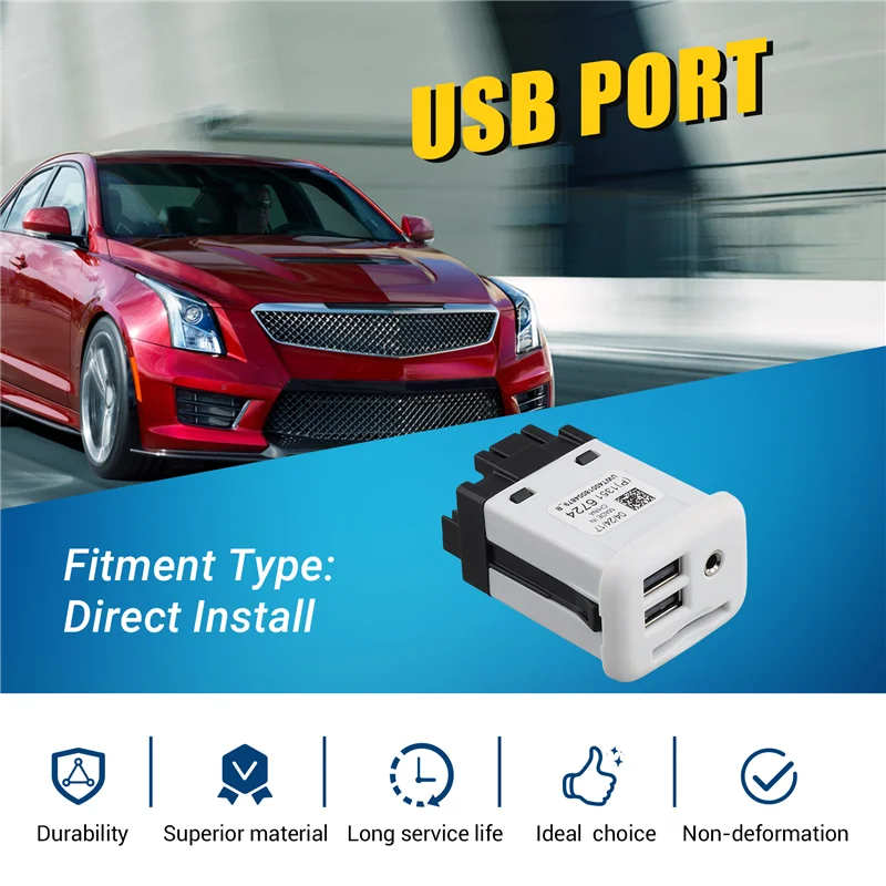 AUX USB SD Audio Receptacle for Cadillac ATS CTS 13516724 Peaceful Pleasures Health and Wellness