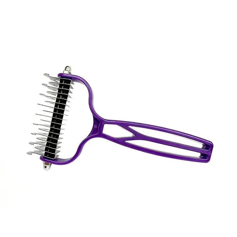 Double-Sided Pet Dematting Comb | Stainless Steel Knot Remover