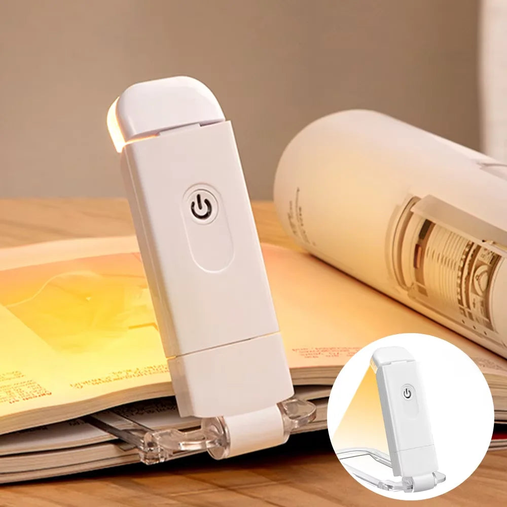 LED USB Rechargeable Clip Book Light – Eye Protection Reading Lamp