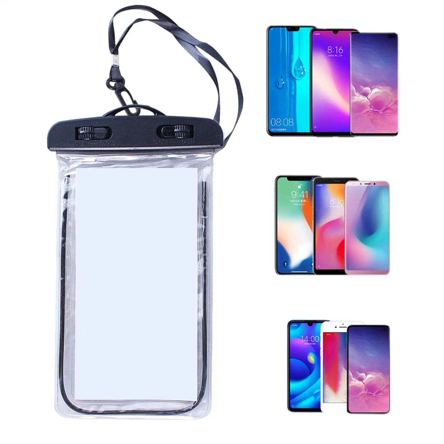 Floating Waterproof Phone Bag Luminous with Lanyard Cell Phone Pouch for Beach Pool Swimming Boating Snorkeling Summer Peaceful Pleasures Health and Wellness