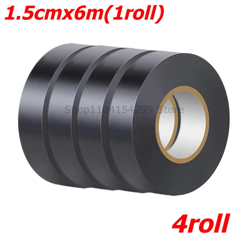 Black PVC Electrical Insulating Tape | Flame-Retardant, 600V