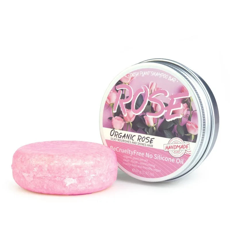 Rose Shampoo Soap Nourish Moisturize Scalp Oil Controlling Stain Removing Floral Fragrance Overflowing Hair Care Handmade Soap Peaceful Pleasures Health and Wellness