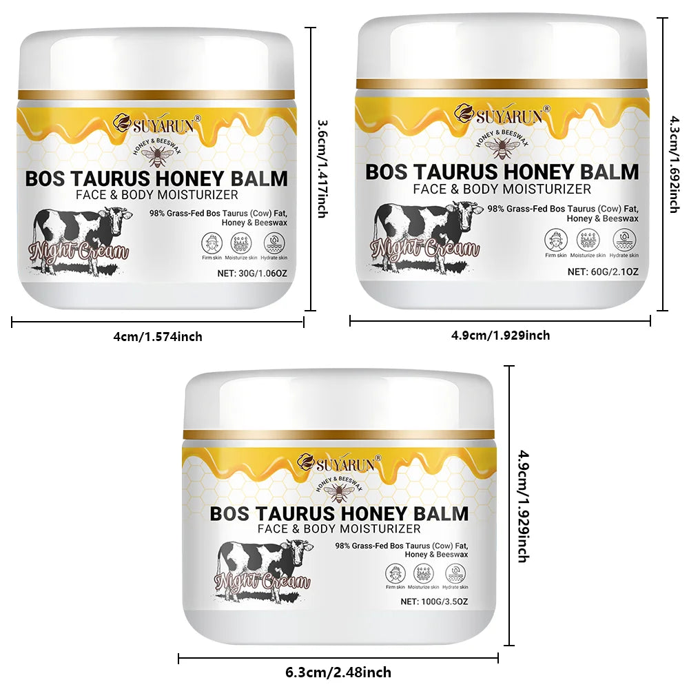 SUYARUN Ultra-Nourishing Tallow Face & Body Cream with Honey&Vitamin C – Moisturizing Skincare for Dry Skin, Natural Anti-Aging. Peaceful Pleasures Health and Wellness