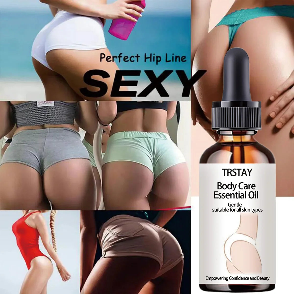 TRSTAY Natural Butt Enhancement Firming Body Oil – Unisex