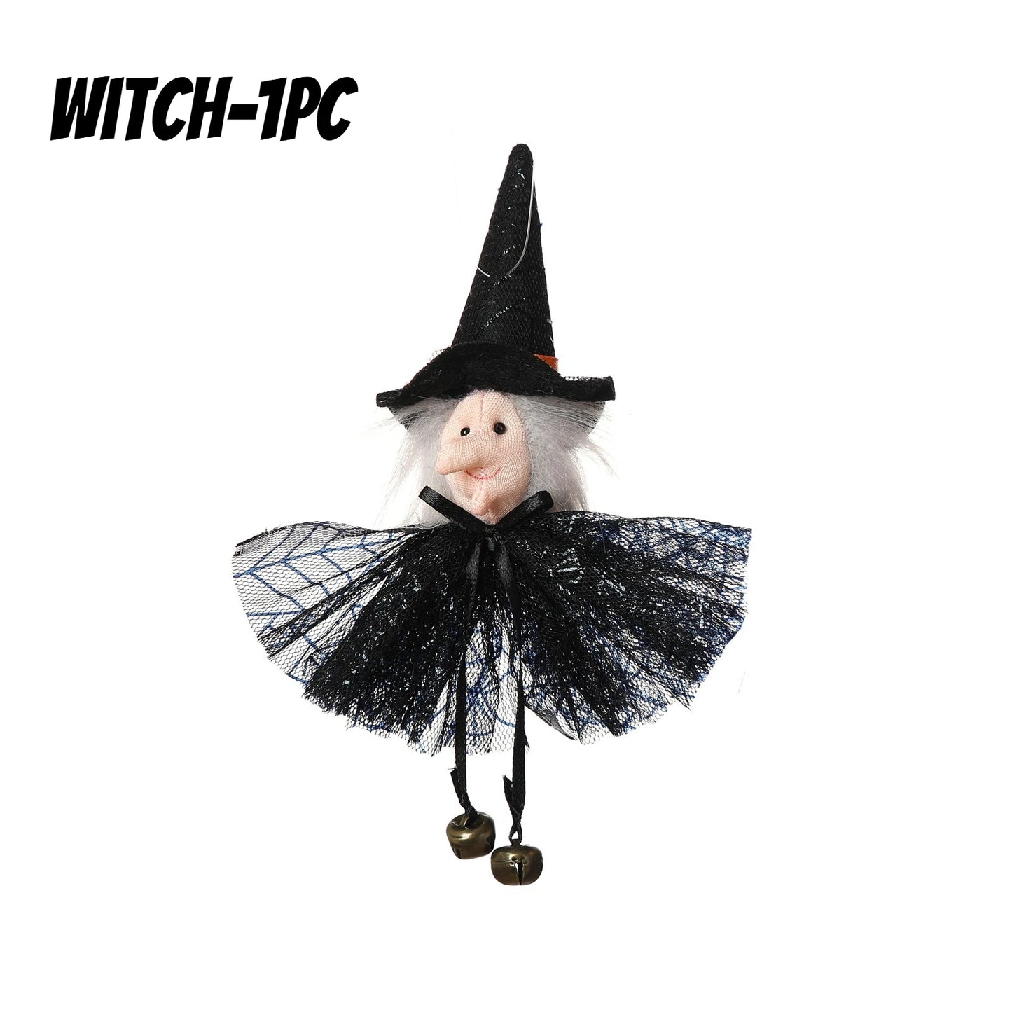 Halloween Gnome Hanging Ornaments Set of 4 | Pumpkin Witch Ghost
