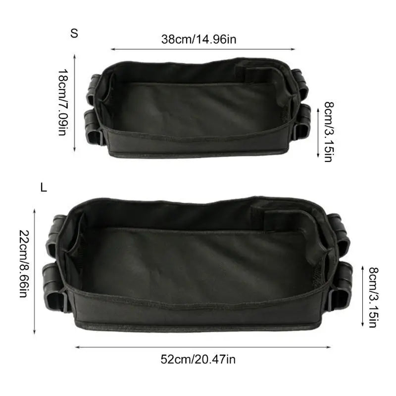 Stroller Snack Tray with Cup Holder & Mesh Pockets for Kids