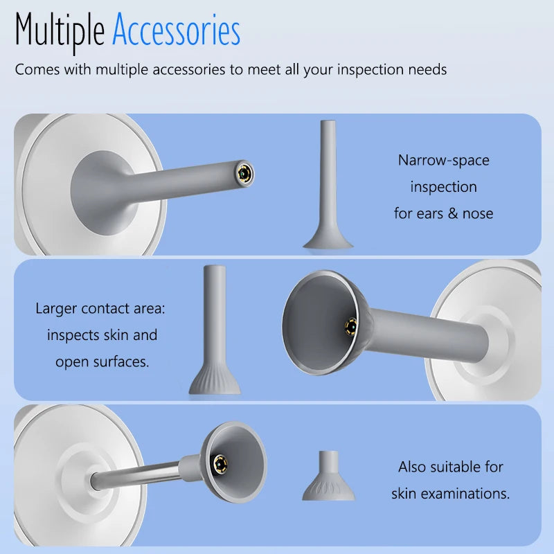 Digital Otoscope Camera 1.38'' Screen HD1080P Visual Ear Cleaner with 6LEDs Portable Video Ear Endoscope Ear Wax Removal Tool Peaceful Pleasures Health and Wellness