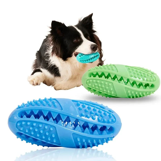 Interactive Rubber Dog Ball – Chew Toy & Treat Dispenser Dog Chew Toy Peaceful Pleasures Health and Wellness