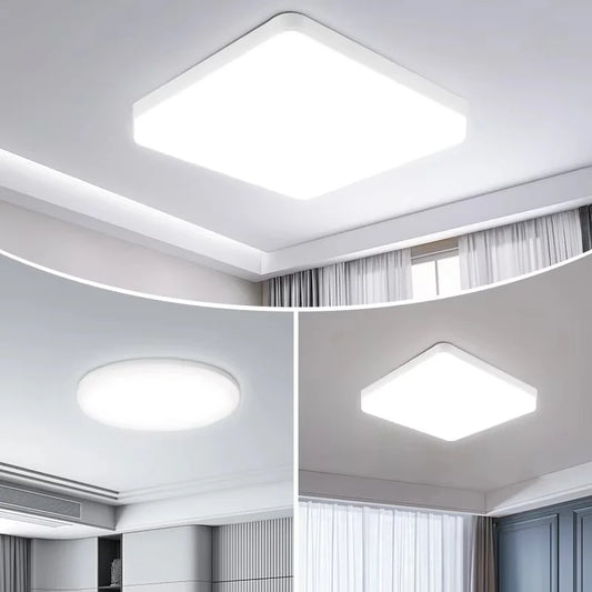 RUNTOIN 36W-48W Modern LED Flush Mount Ceiling Light Fixture LED Ceiling Light Peaceful Pleasures Health and Wellness