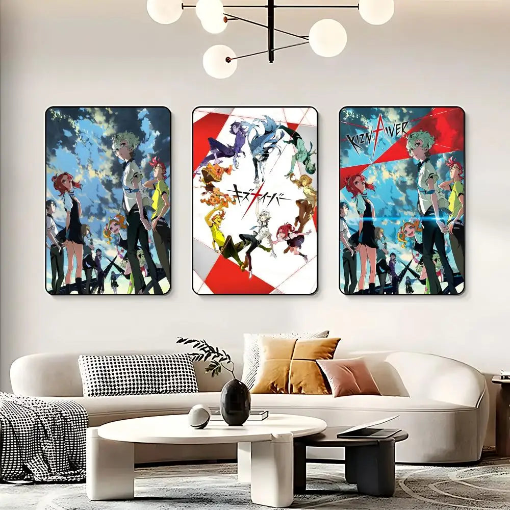 Anime K-Kiznaiver Poster HD Self Adhesive Waterproof Wall Art Ideal for Home Office Dorm Bedroom Great Gift Peaceful Pleasures Health and Wellness