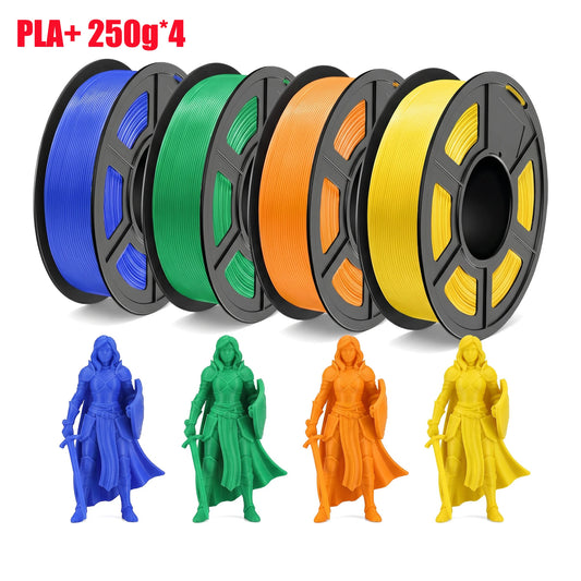 DINGSUN 3D PLA Filament 1.75mm 1KG Bundle – 4 Colors ±0.02mm 3D Printer Filament Peaceful Pleasures Health and Wellness 4 Color set p-2