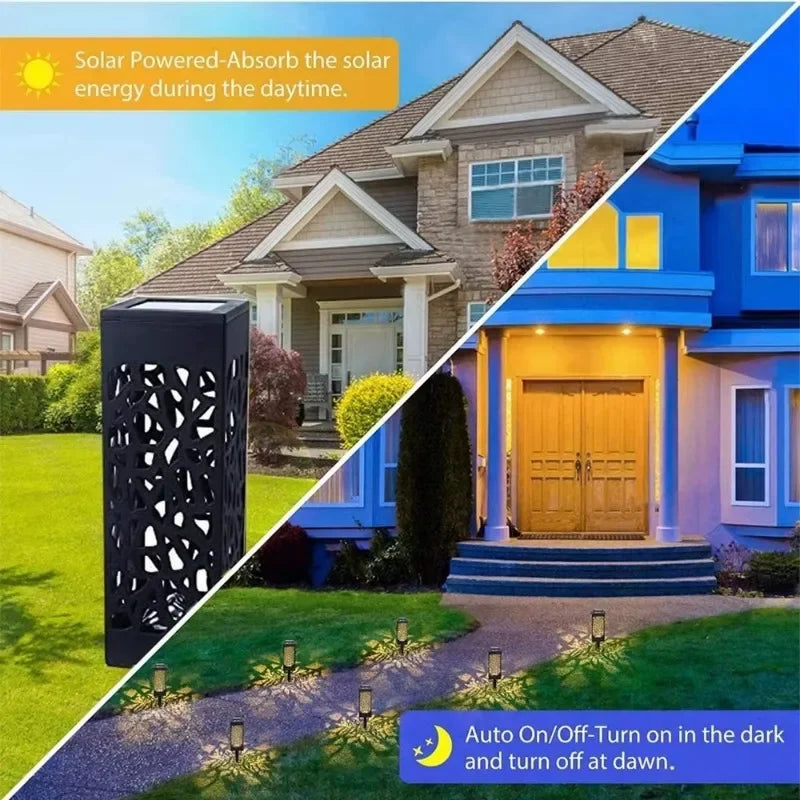 Solar Garden Stake Lights | LED Dusk to Dawn, IP65 Waterproof