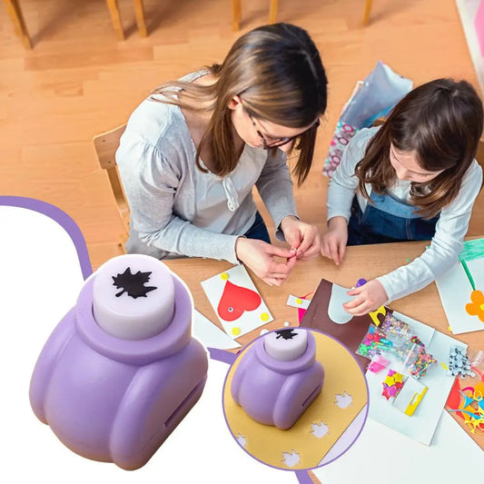 Mini Paper Craft Punch – Star, Leaf & Heart DIY Scrapbook Tool Paper Craft Punch Peaceful Pleasures Health and Wellness