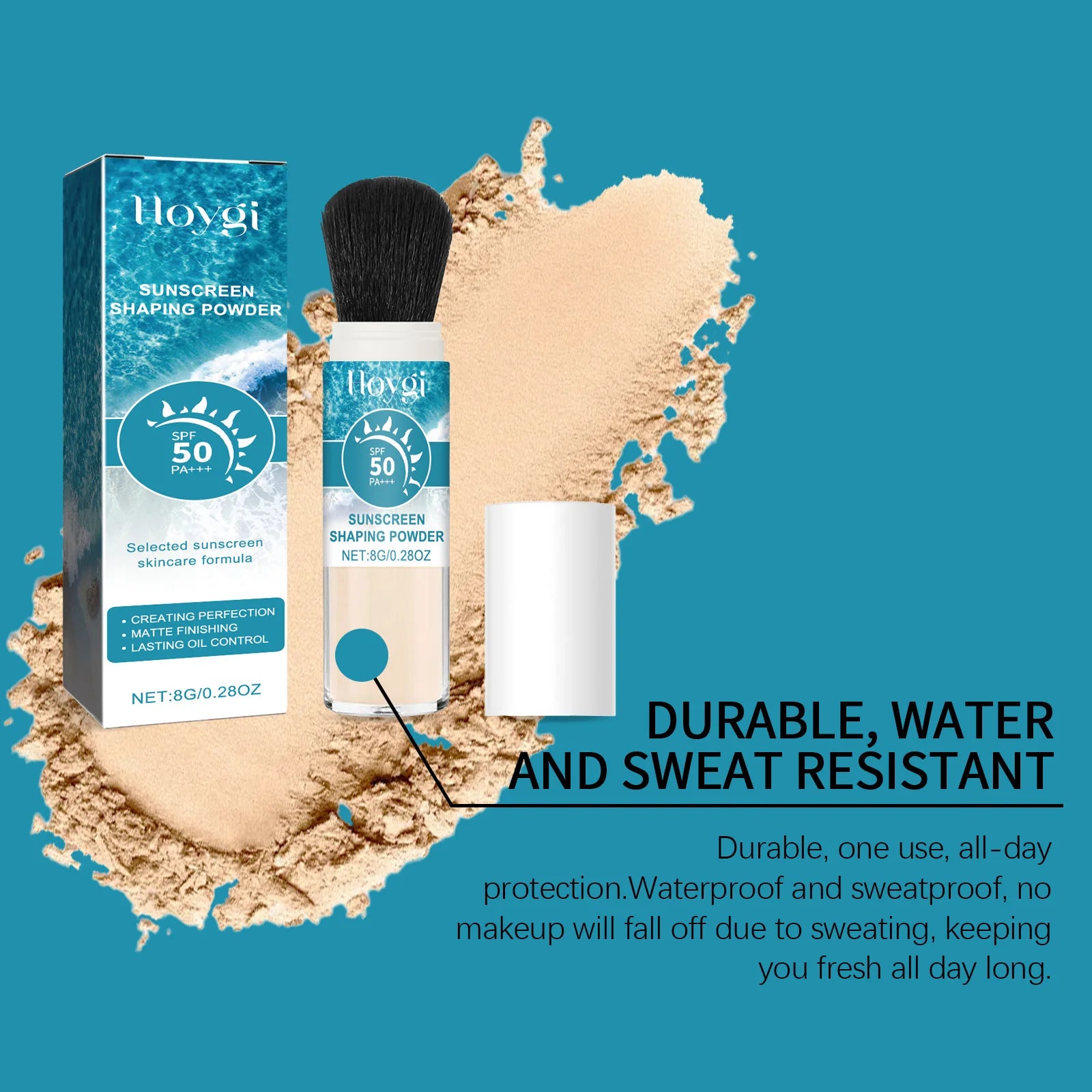 SPF50 Sunscreen Loose Powder Covering Pore Oil Control Translucent Matte Sunblock Waterproof Full Coverage Makeup Setting Powder Peaceful Pleasures Health and Wellness