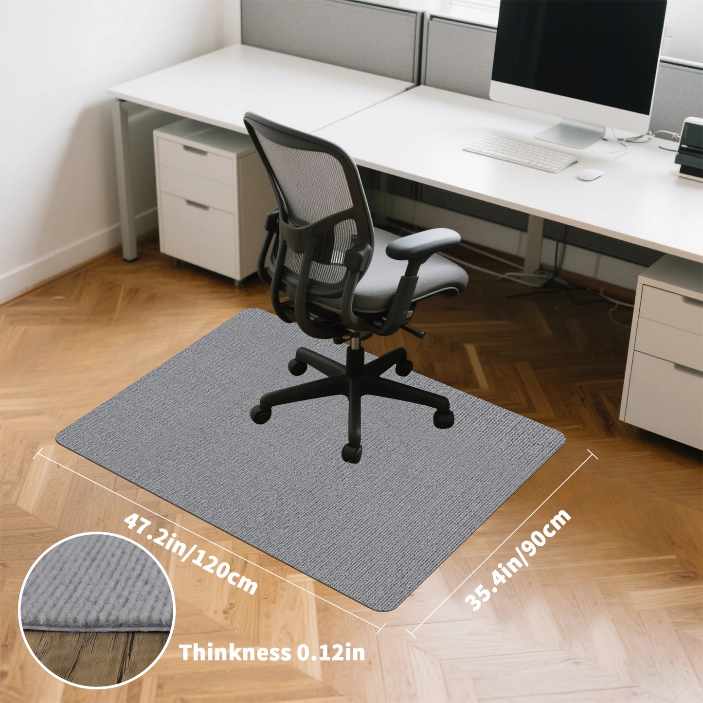 90x120cm Office Rolling Chair Mat Computer Gaming Chair Mat Colors Bedroom Living Room Office Swivel Chair Carpet Peaceful Pleasures Health and Wellness