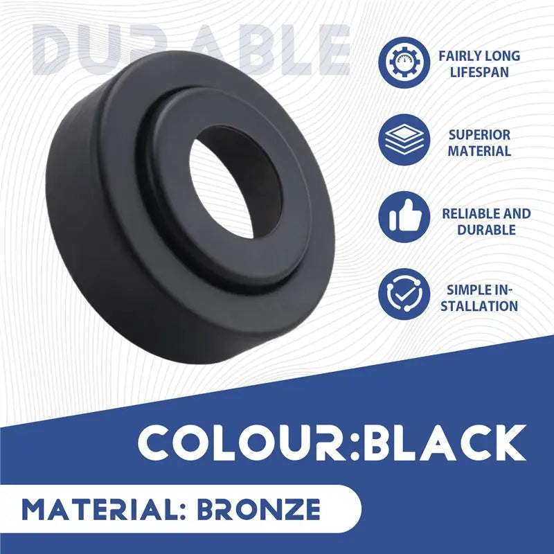 A36T-Shower Fixing Kit Equipment Water Pipe Copper Decorative Cover Bathroom Faucet Accessories Electroplating-Black Peaceful Pleasures Health and Wellness