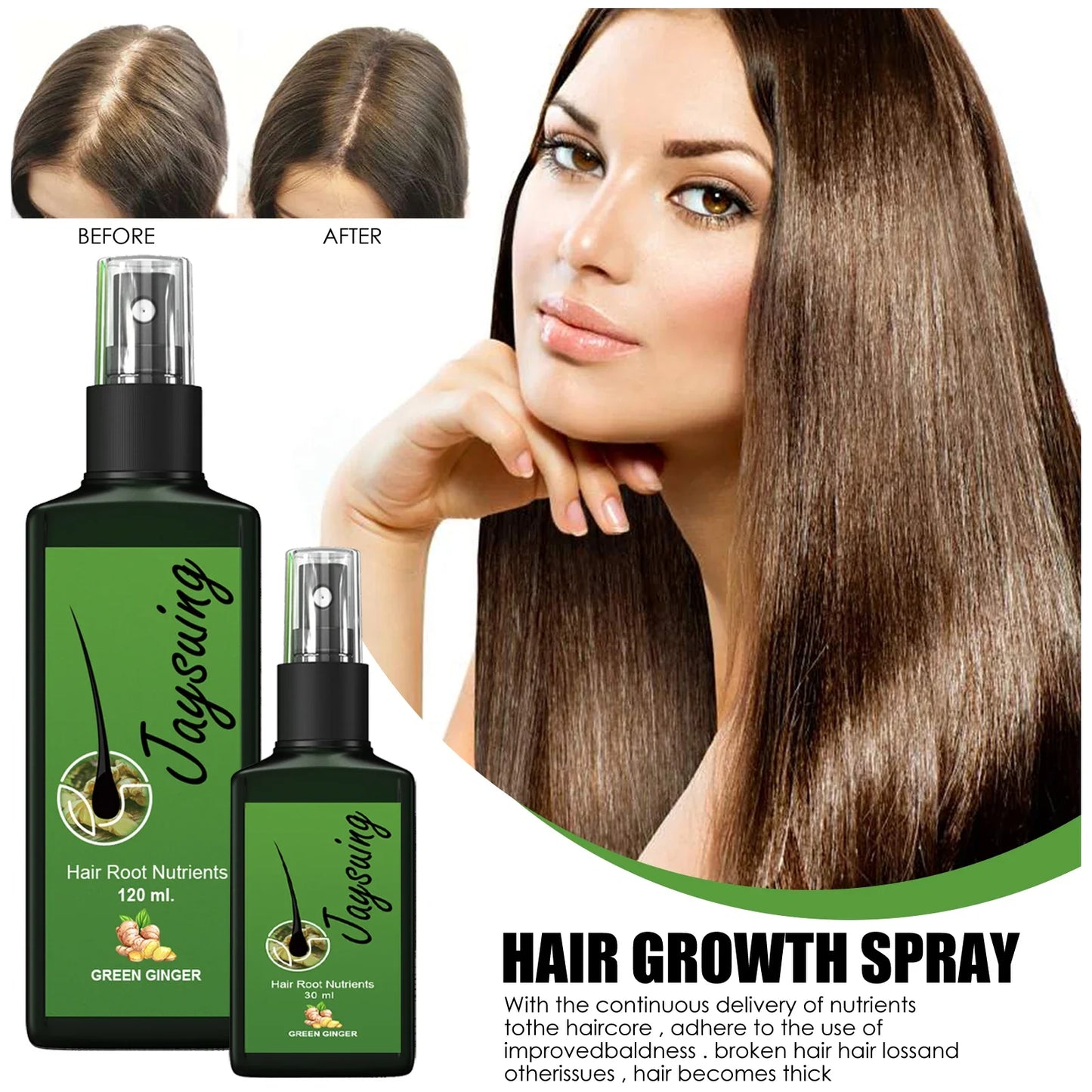 Nourishing Hair Care Serum Spray – Scalp & Smoothing Treatment