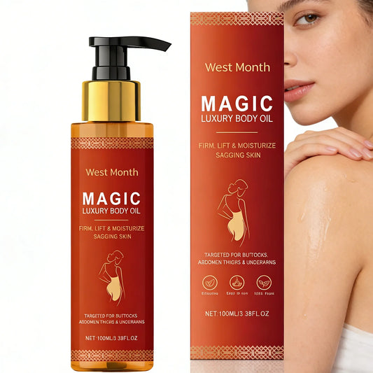 WEST MONTH Body Firming Oil | Lavender & Hyaluronic Acid Skin Oil