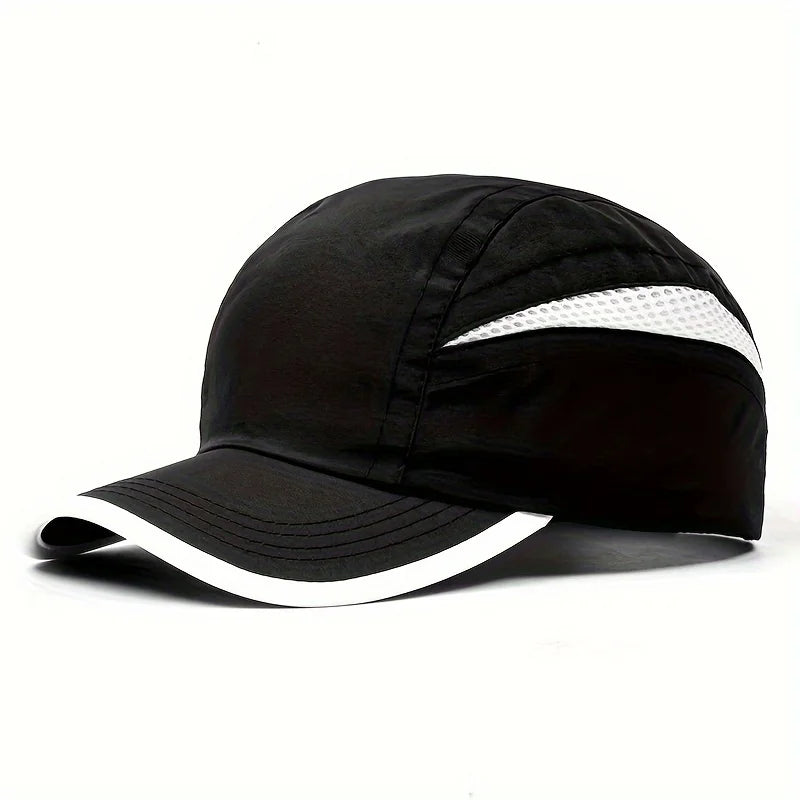 Quick-Dry Patchwork Baseball Cap | Breathable Mesh UV Sun Hat