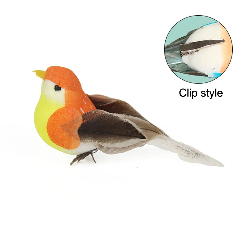 Artificial Simulation Bird Figurine | DIY Home & Garden Decor