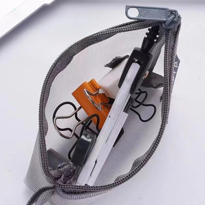 Transparent Zipper Pouch Travel Organizer | Coin & Card Bag
