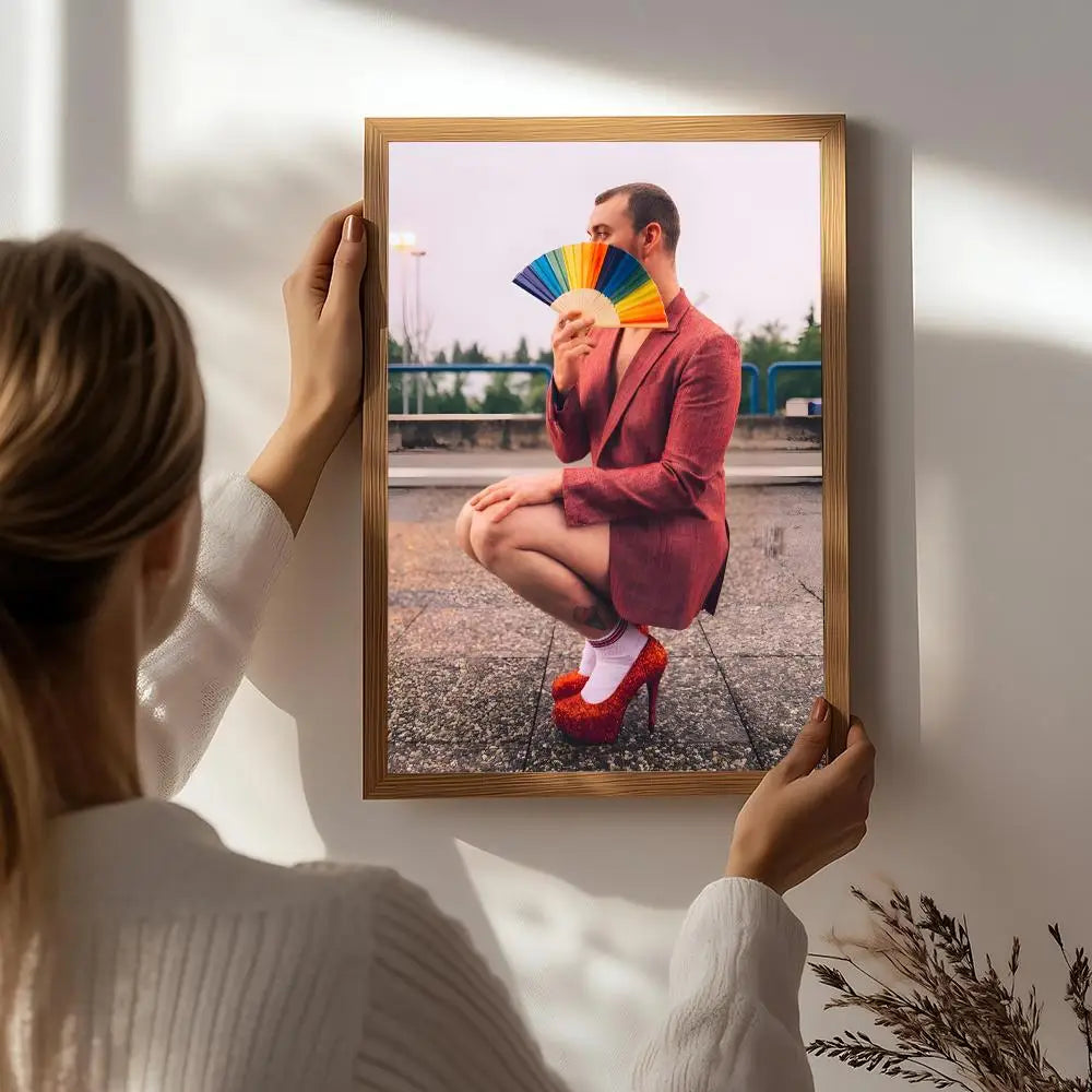 Sam Smith HD Wall Poster – Self-Adhesive Waterproof PVC Art Music Wall Poster Peaceful Pleasures Health and Wellness White6 30X40cmNoframe