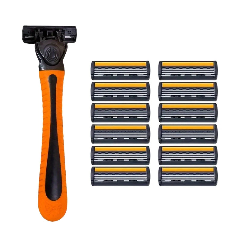 Men's 3-Blade Stainless Steel Manual Razor | Travel & Home