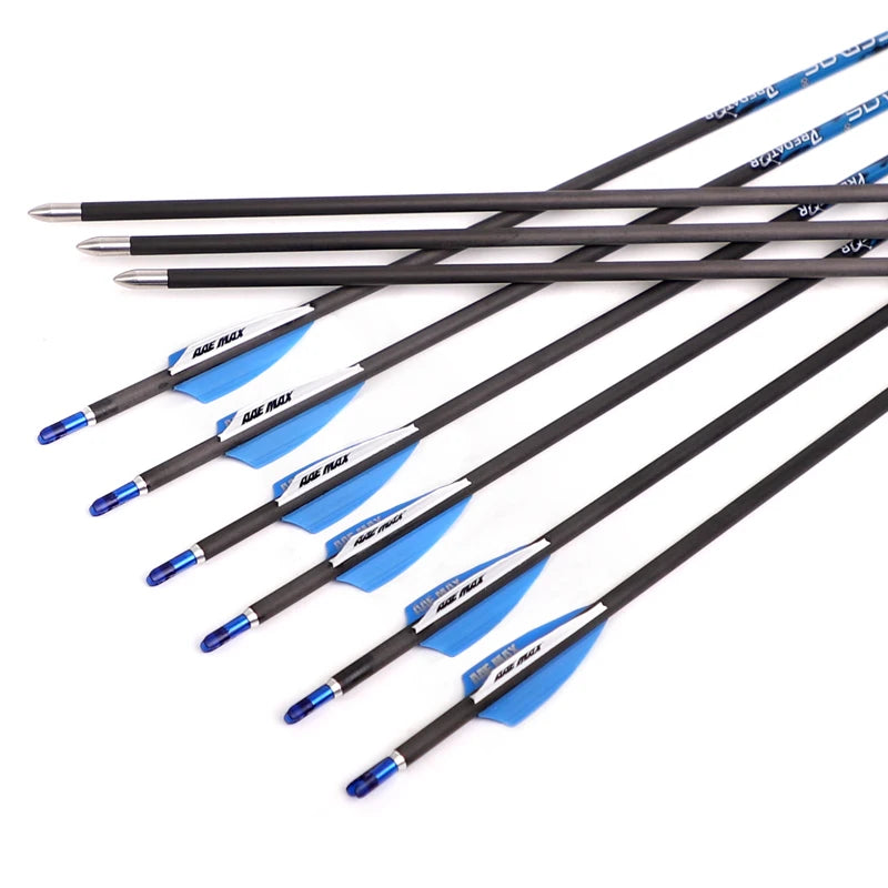 ID4 Spine 300 1000 Pure Carbon Arrow Compound Recuvre Bow Archery