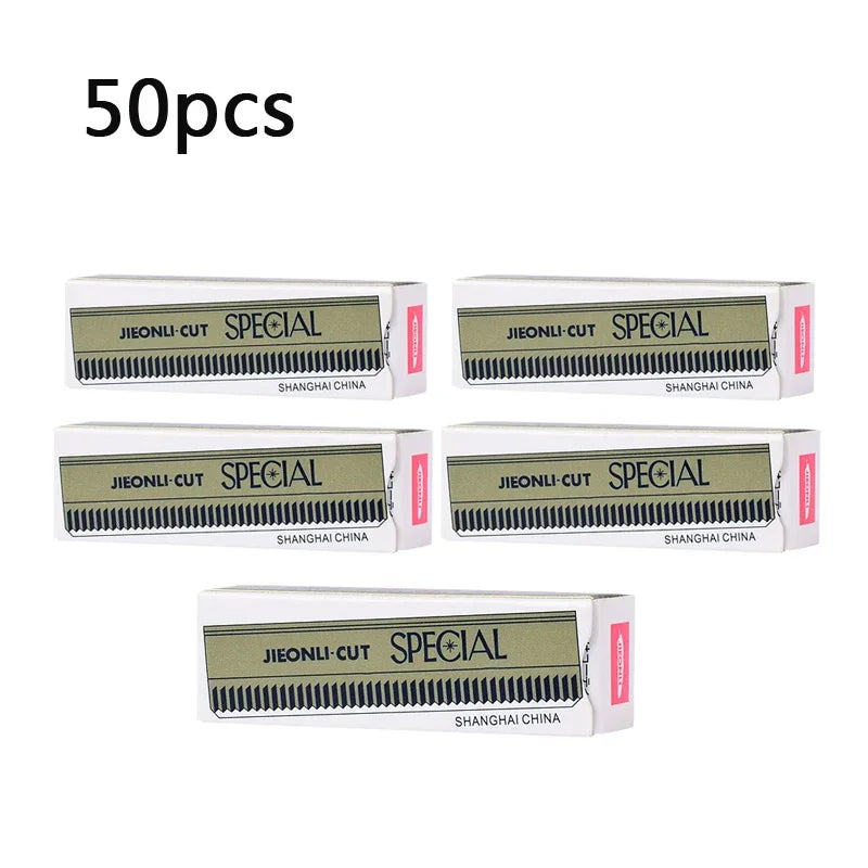 Microblading Eyebrow Razor Blades 50/100pcs – Stainless Steel