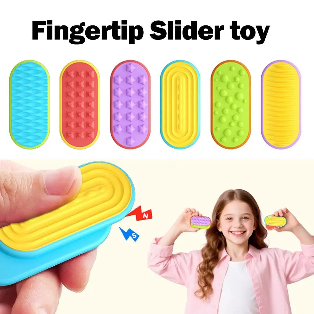 Magnetic Fidget Slider Sensory Toy Adults Kids Quiet Desk ADHD Autism