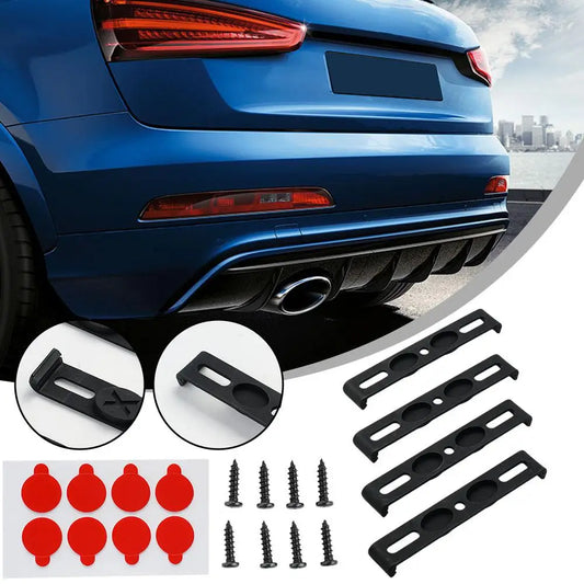 Frameless License Plate Mount 4PCS Weather-Proof License Plate Bracket Holder Car Tag Frame For Front And Rear Car Tags Exterior Peaceful Pleasures Health and Wellness