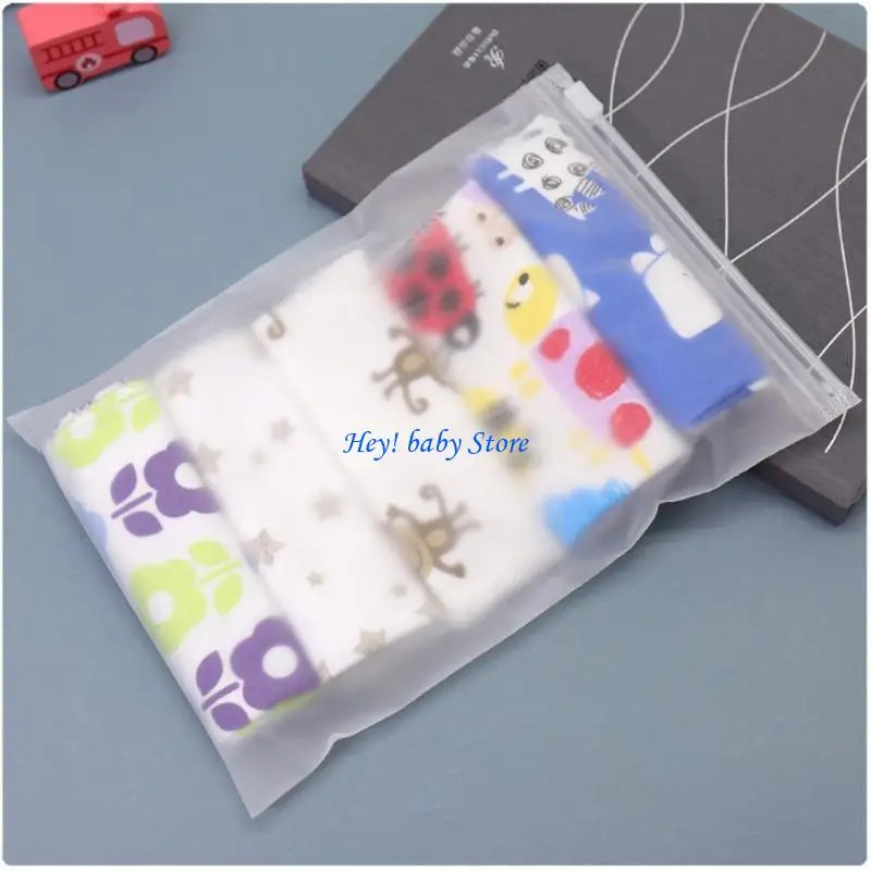 Soft Cotton Baby Bibs 5-Pack – Absorbent Infant Towels 0–1Y Baby Bibs & Towels Peaceful Pleasures Health and Wellness