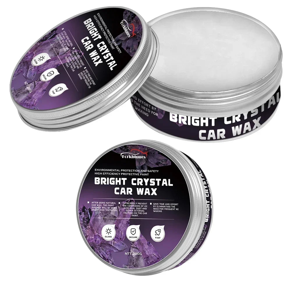 Car Wax Crystal Plating Set Auto Nano Ceramic Coating Scratch Removal Agent Car Wax Polishing Paste Maintenance Care Cream Peaceful Pleasures Health and Wellness
