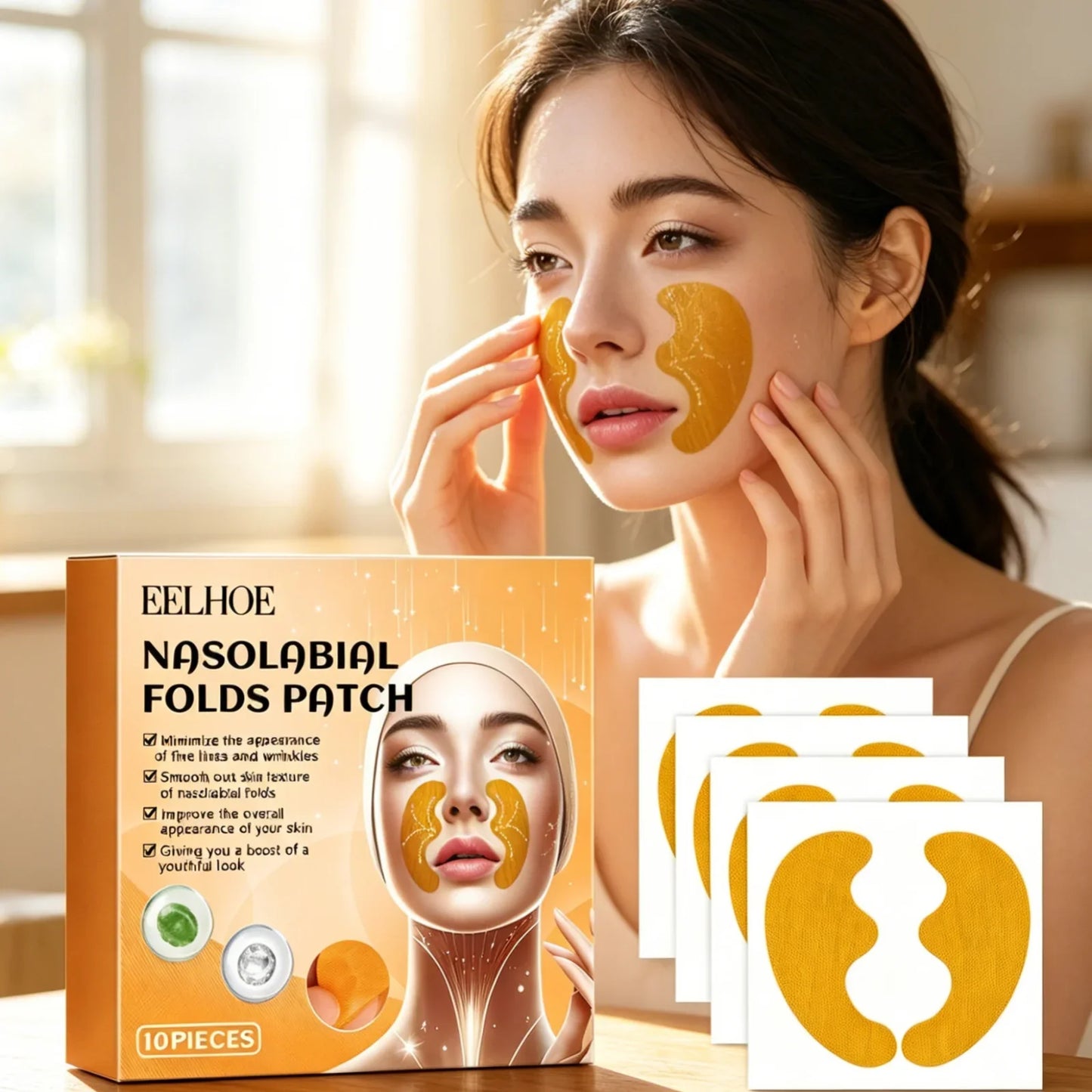 EELHOE Nasolabial Fold Patches – Anti-Wrinkle & Skin Firming