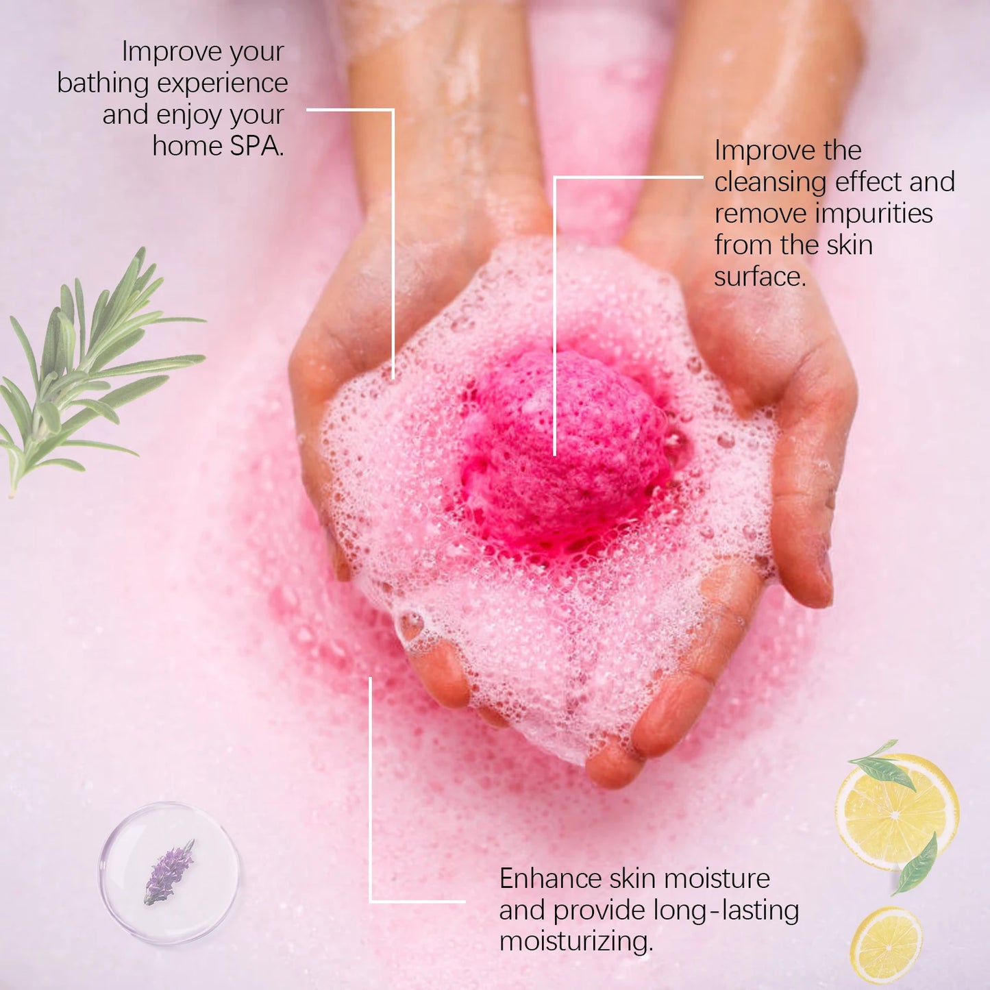 Christmas Bath Bombs Gift Set 6PCS – Fizzy, Colorful & Moisturizing